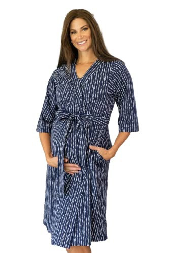 Baby Be Mine Maternity Labor Delivery Nursing Robe Hospital Bag Must Have (S/M pre pregnancy 4-10, Luna) | Amazon (US)
