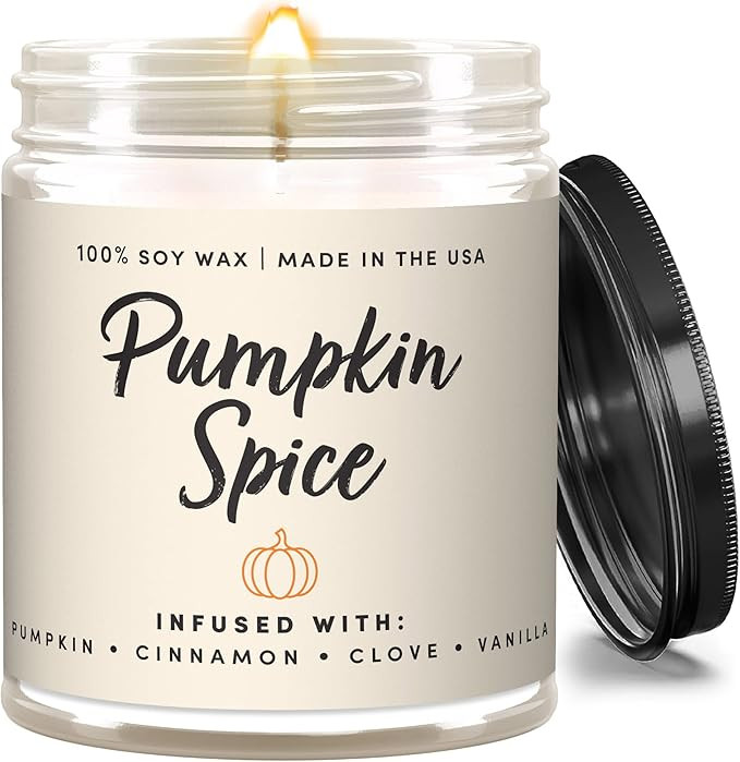Wax & Wit Pumpkin Spice Fall Candles for Home Scented – Vanilla, Pumpkin, Cinnamon, Clove – P... | Amazon (US)