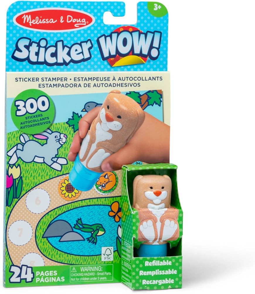 Melissa & Doug Bunny Sticker Activity Pad & Stamper Book, 1 EA | Amazon (US)