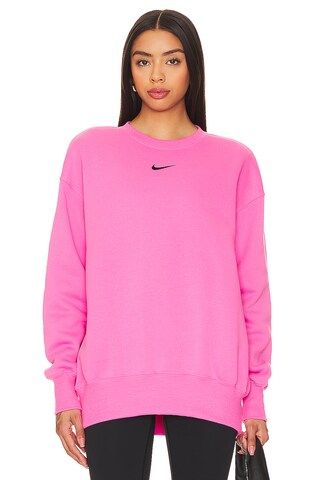 Nike Phoenix Sweatshirt in Playful Pink & Black from Revolve.com | Revolve Clothing (Global)