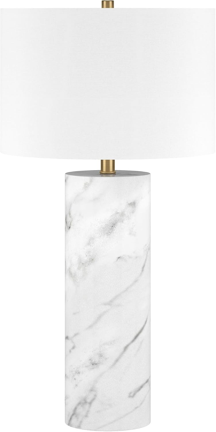 Henn&Hart 30" Glam 1-Light Table Lamp, Carrara | Amazon (US)