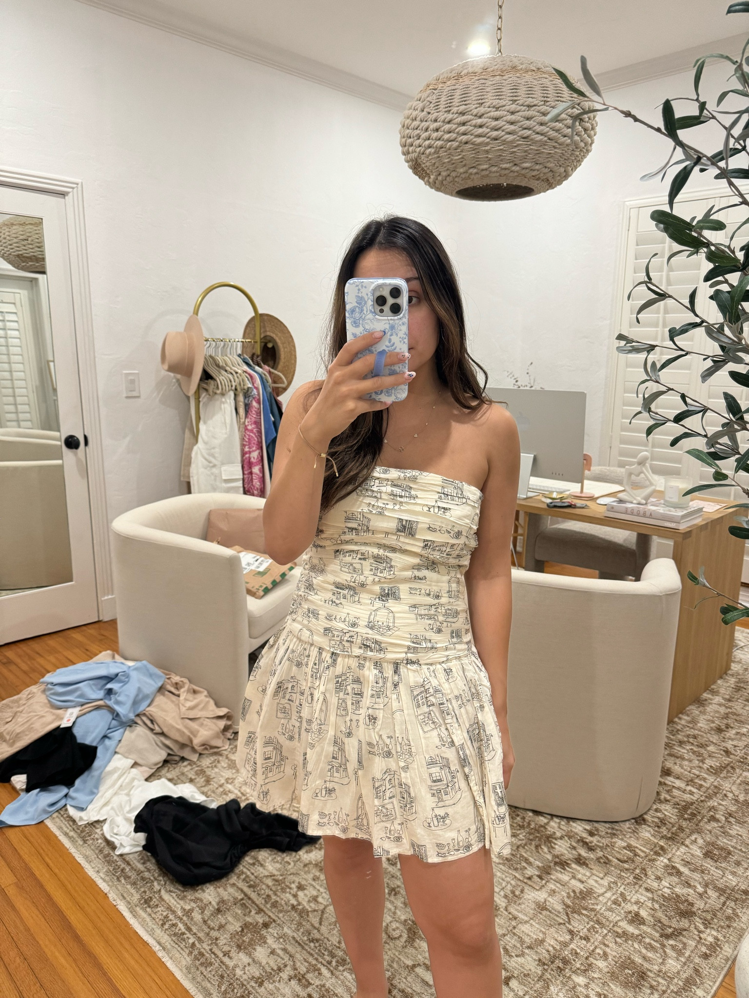 emerson drop waist dress Voluminous Drop Waist Dress main image 1