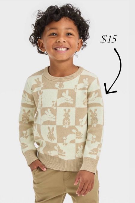 How sweet is this $15 bunny sweater find!  The perfect Easter outfit for your boys.

#easter #boysoutfits #BoysEasterOutfit #EasterOutfit #EasterSweater #ToddlerBoys #Boys

#LTKfindsunder50 #LTKSeasonal #LTKkids