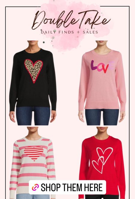 New heart sweaters that are only $17!! 

#LTKFind #LTKsalealert