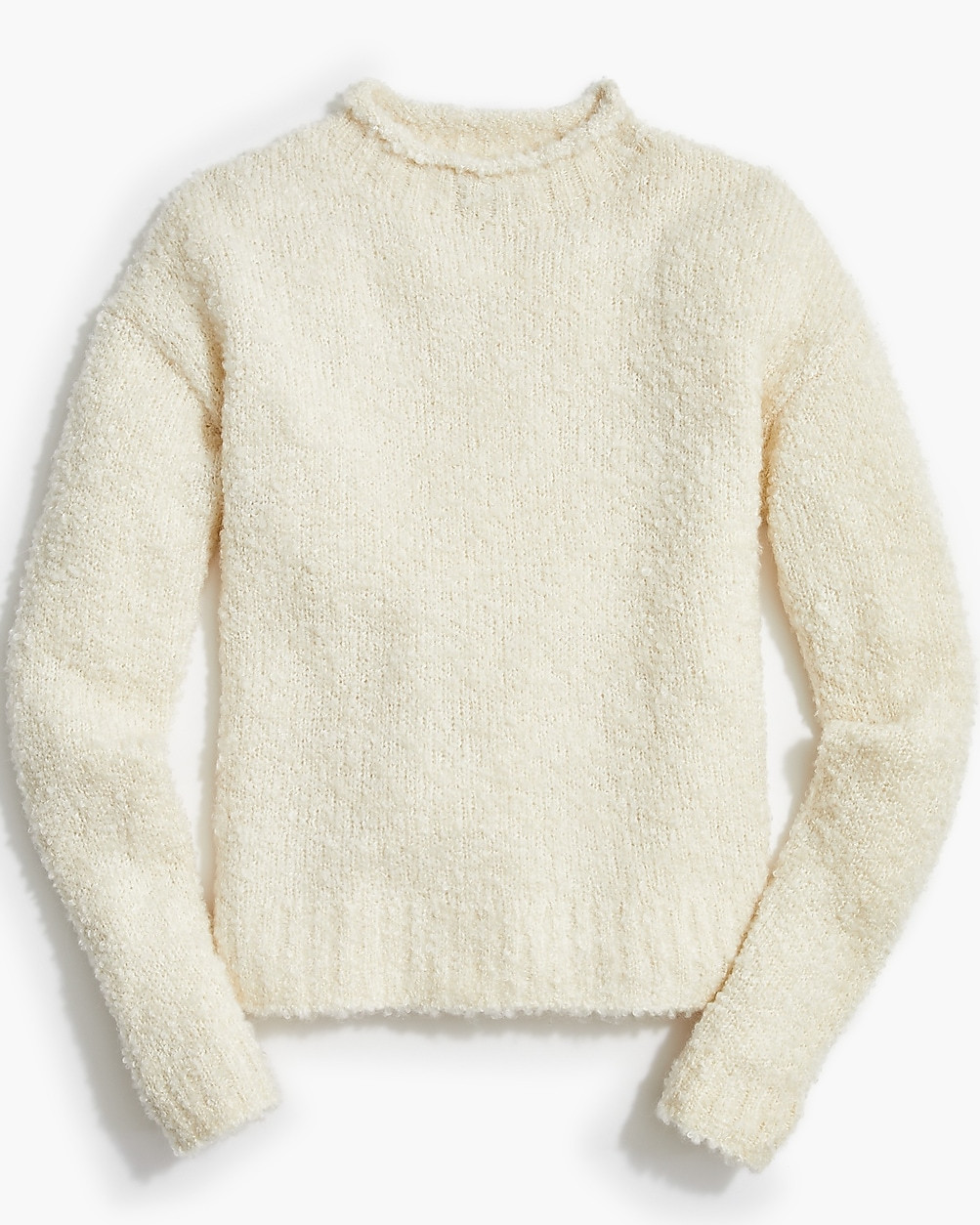 Bouclé mockneck sweater | J.Crew Factory