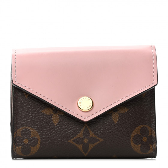 LOUIS VUITTON Monogram Zoe Wallet Rose Ballerine | Fashionphile