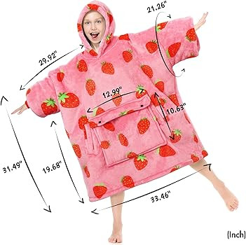 Amazon.com: Narecte Kids Blanket Hoodie Kids Hoodie Blanket Kids Wearable Blanket Kids,Wearable B... | Amazon (US)