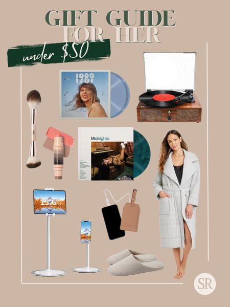 Under $50 gift guide for her! | gift guide, Amazon, cozy gifts, affordable gifts for her, Taylor Swift, record player, DIBS beauty, portable charger

#LTKHoliday #LTKGiftGuide