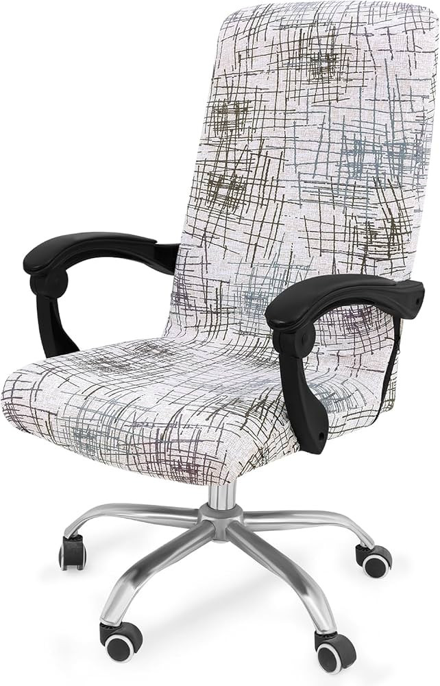 Smiry Stretch Printed Office Computer Chair Covers, Universal Desk Rotating Chair Slipcovers Remo... | Amazon (US)