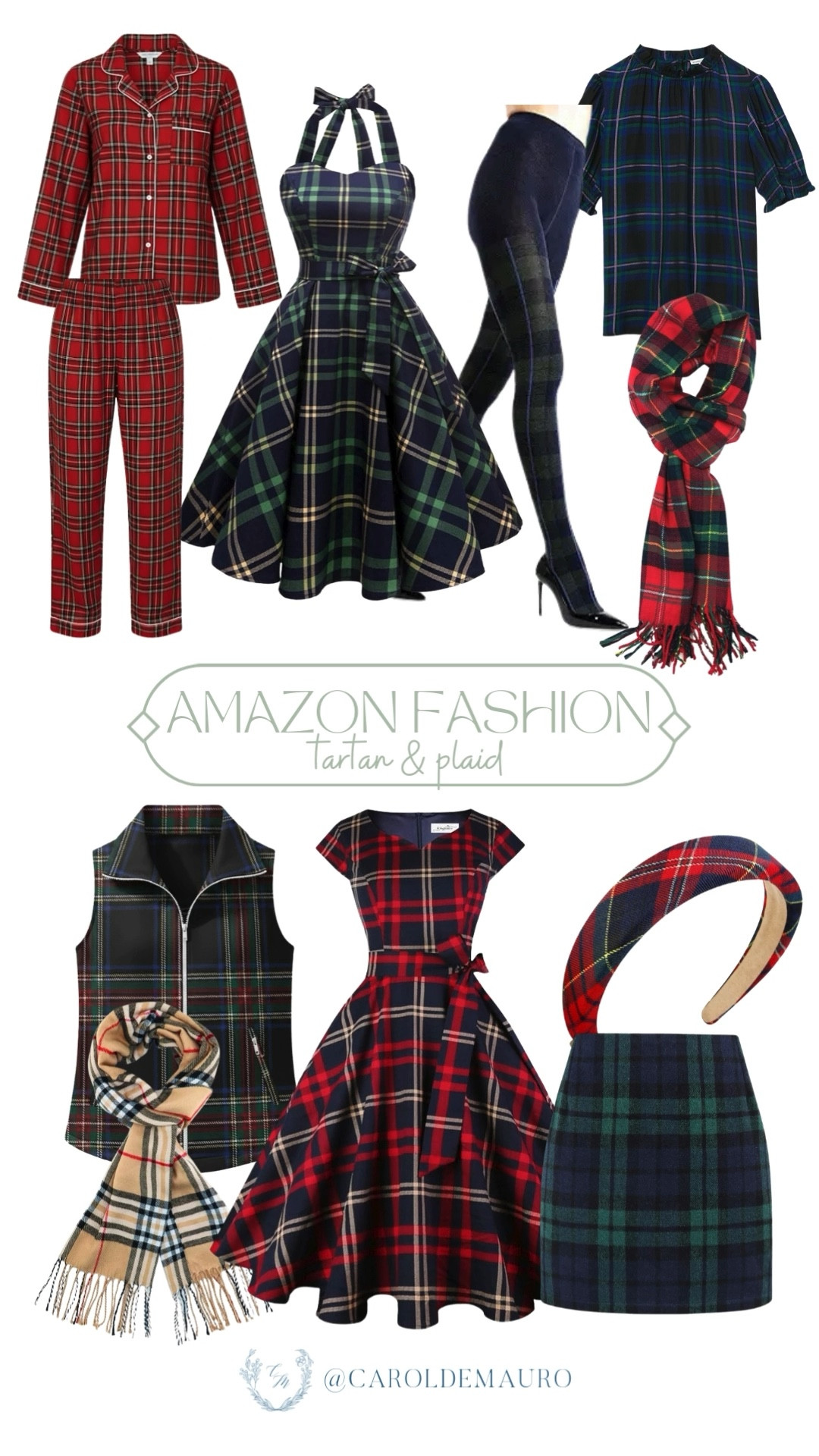 Nothing beats the classic holiday look with tartan and plaids! You can grab these affordable pieces – from red pajama set, a backless vintage dress, sleek tights, vintage-looking dresses, and cute winter accessories on Amazon.

fashion finds, holiday style, cozy vibes, seasonal look, ootd, fashion trend, christmas classics, checkered fashion, flannel

#LTKU #LTKSeasonal #LTKFindsUnder50