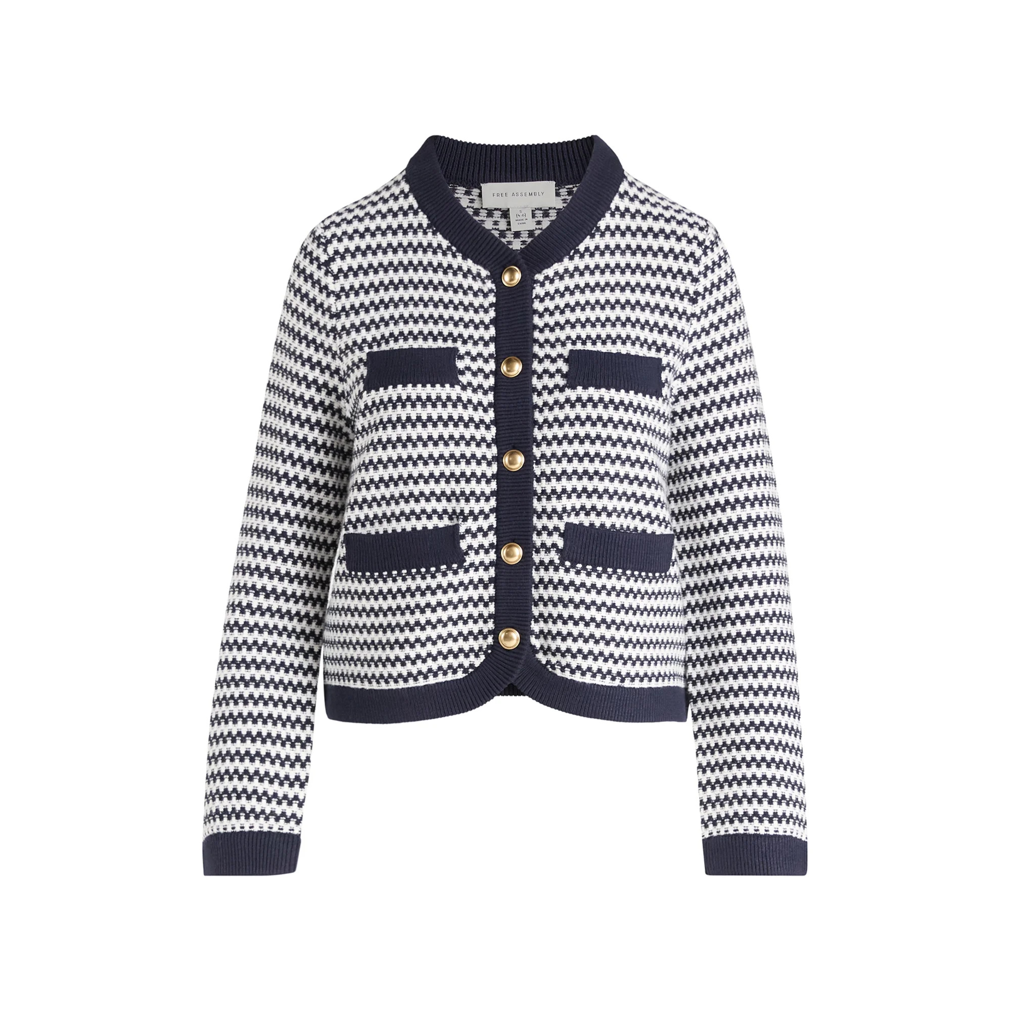 Free Assembly Women's and Women's Plus Textured Cardigan Sweater with Welt Pockets, Lightweight, ... | Walmart (US)