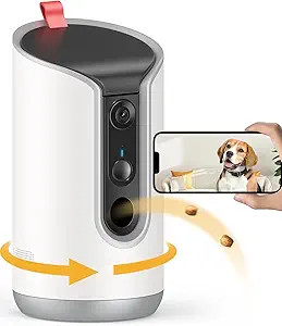 TKENPRO 2K Pet Camera Treat Dispenser, 360°View Dog Camera with Phone App, 5G&2.4G WiFi 2-Way Ta... | Amazon (US)