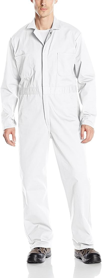 Red Kap Men's Snap Front Cotton Coverall, Oversized Fit, Long Sleeve | Amazon (US)