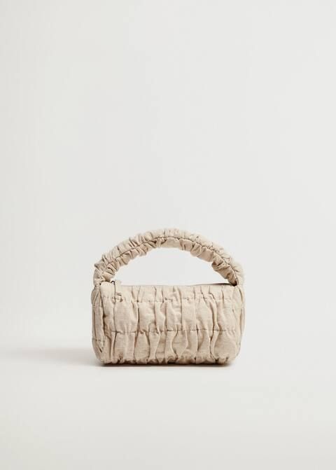 Linen pucker bag | MANGO (US)
