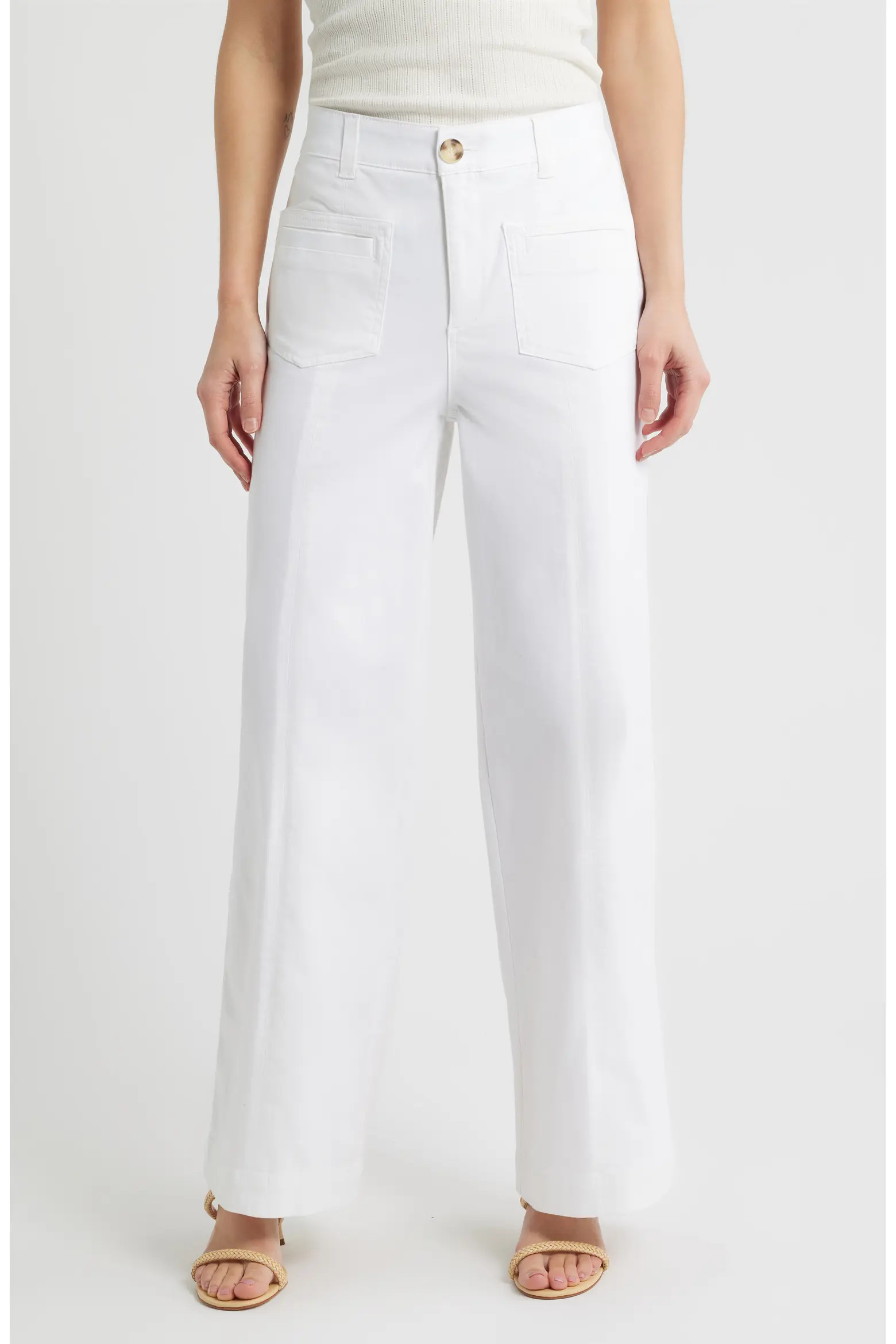 Wit & Wisdom Skyrise Patch Pocket Wide Leg Pants (Women) | Nordstrom | Nordstrom
