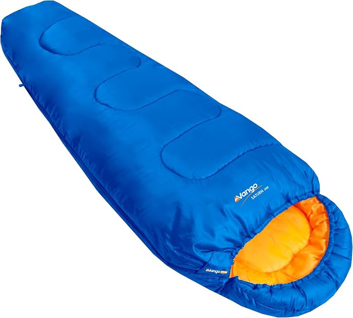 Vango Saturn Kids' Sleeping Bag, Atlantic Blue - Size 170 x 70 cm [Amazon Exclusive], Mummy Shape... | Amazon (UK)