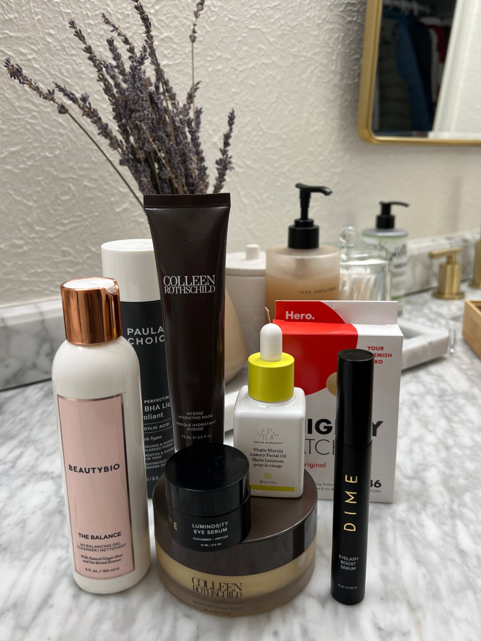 PM skincare! 
Face oil, face wash, cleansing balm, moisturizer, acne products. 

Dime products can’t be linked but my code is audrey20 

#LTKbeauty