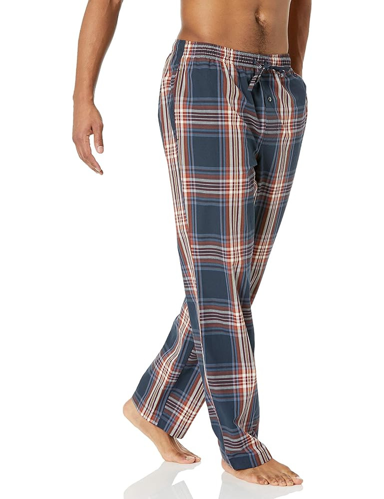Amazon Essentials Mens Straight-Fit Woven Pajama Pant with Pockets | Amazon (US)