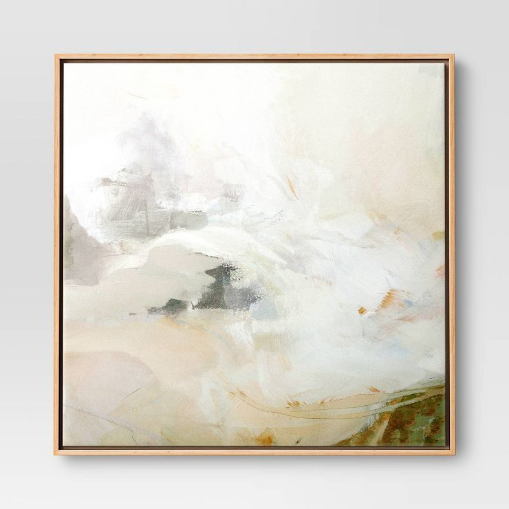 24" x 24" Watercolor Mountain Framed Canvas - Threshold™ | Target