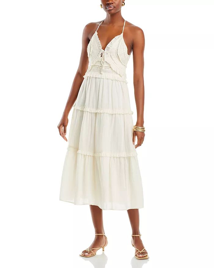 New York Cole Halter Neck Cotton Dress | Bloomingdale's (US)