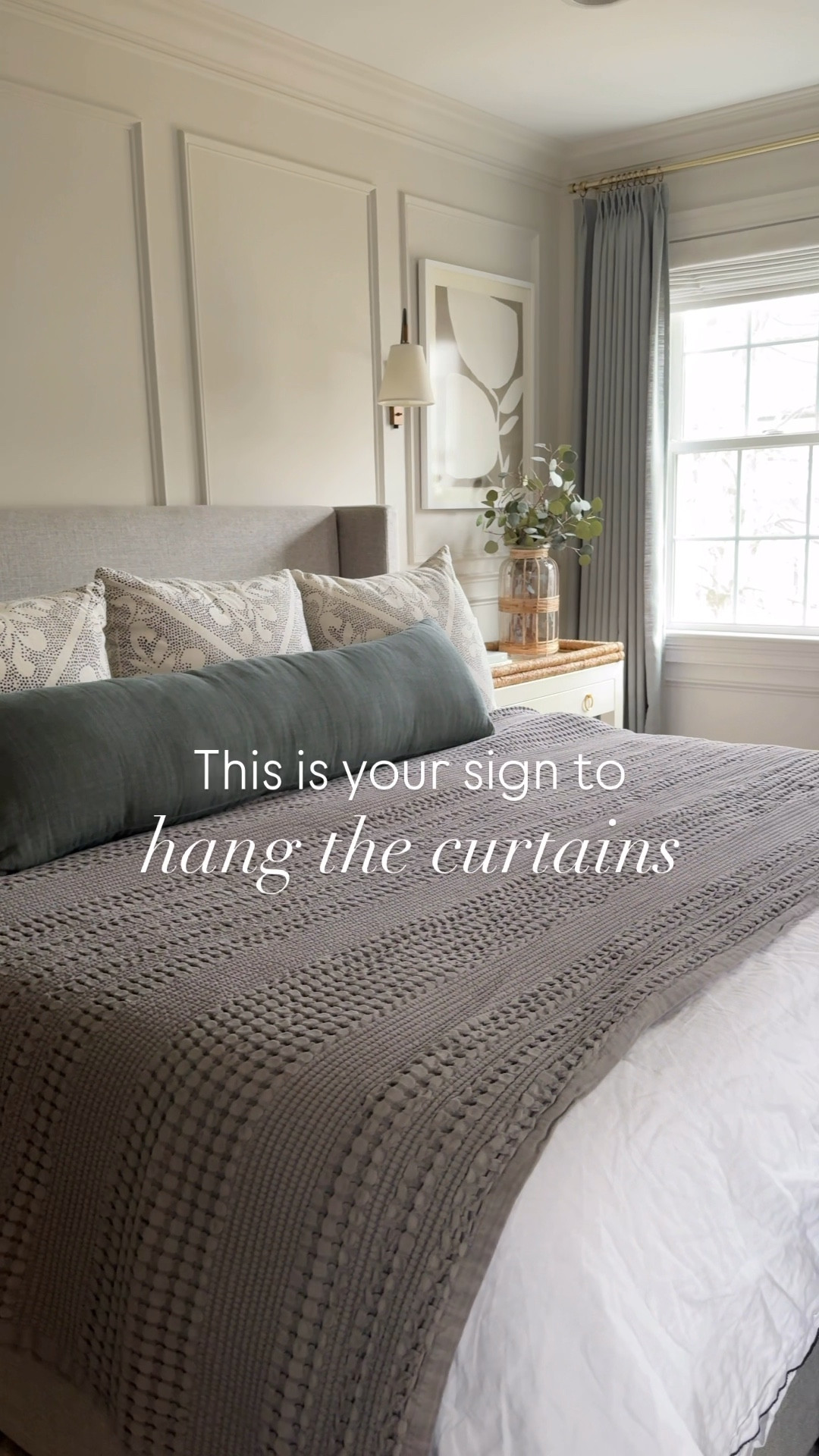 My favorite curtain panels of all time (so good, I’ve used them in three rooms of my home and countless client projects). Use code GIRLONTHEHUDSON for a discount!!

In our bedroom here, we have “pale blue aqua” in a pinch pleat with a privacy liner. 

#LTKSaleAlert #LTKSeasonal #LTKHome