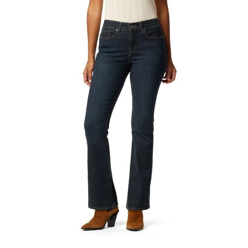 LEVI STRAUSS SIGNATURE Gold Women's Totally Shaping Bootcut Jeans Mid-Rise Stretch Denim (Also Available in Plus), Indigo Void, 10 Short | Amazon (US)