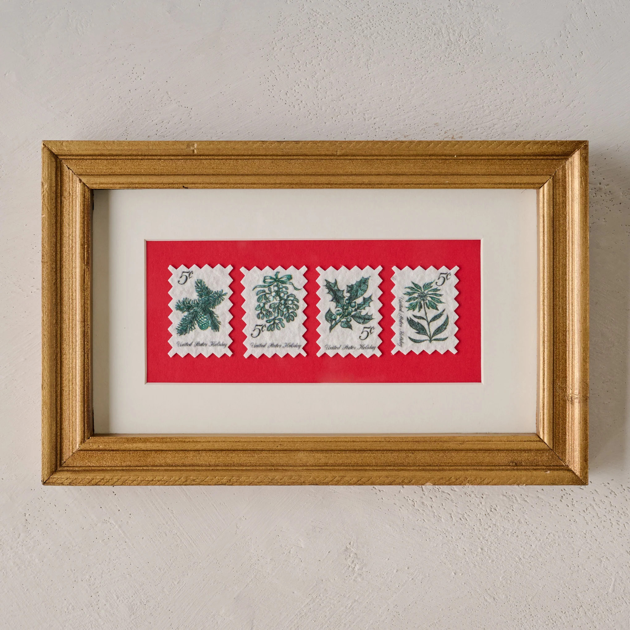 Yuletide Greetings Vintage Stamp Art | Magnolia