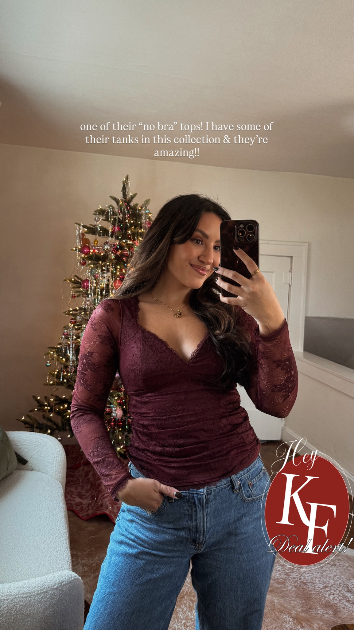 Bra free lace top from Abercrombie on black Friday sale!

I love these tops because they have the built in padding and literally require no bra. I’m wearing a size small in this comes in other colors and top styles!

#LTKHoliday #LTKCyberWeek #LTKFindsUnder100