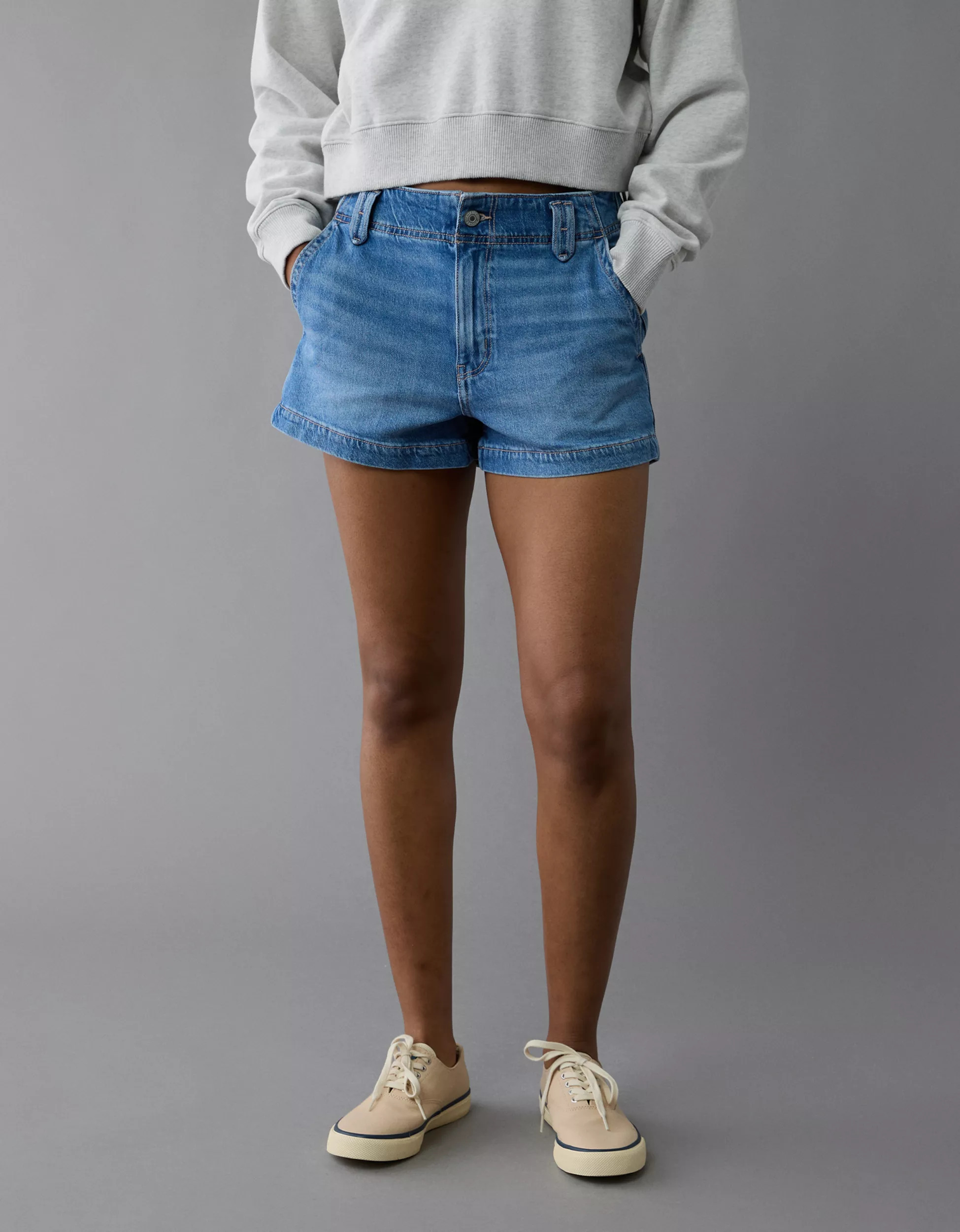 AE Stretch Denim Mom Short | American Eagle Outfitters (US & CA)