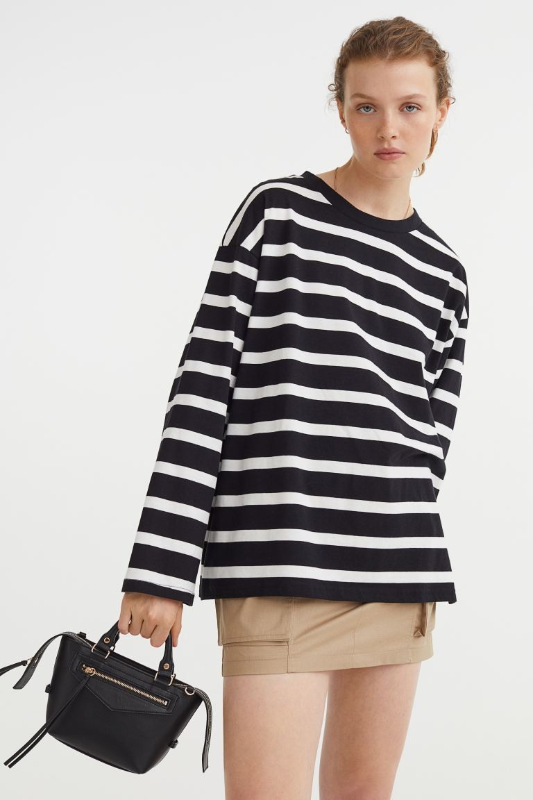 Oversized jersey top | H&M (UK, MY, IN, SG, PH, TW, HK)