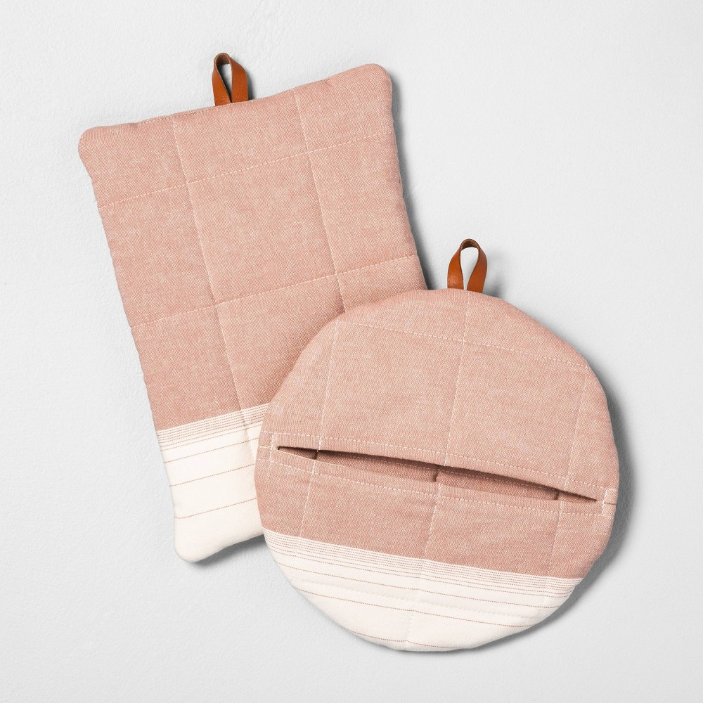 2pc Ombre Pot Holder Coral - Hearth & Hand with Magnolia | Target