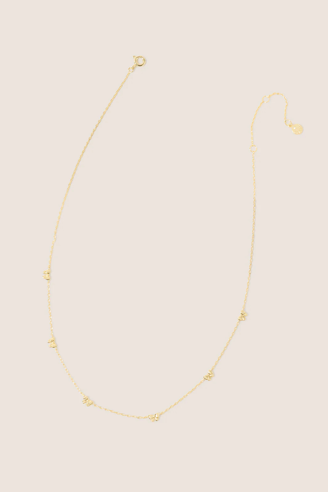 GORJANA Women's Mini Bow Necklace, Gold | Evereve
