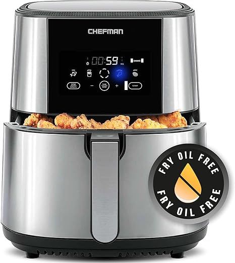Chefman TurboFry Air Fryer, XL 8-Qt Capacity for Family Cooking, BPA-Free w/Dishwasher Safe Baske... | Amazon (US)