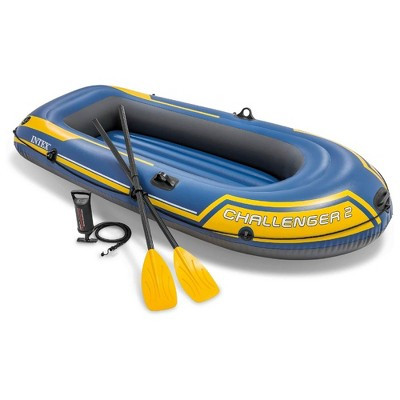 INTEX 66312EP Challenger 2 Inflatable Boat Set with 48" Oars, Pump, & Oar Locks | Target