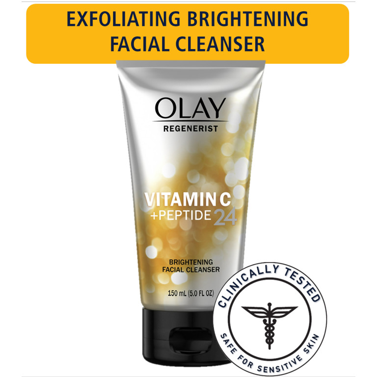 Olay Regenerist Vitamin C + Peptide 24 Face Wash, 5.0 oz | Walmart (US)