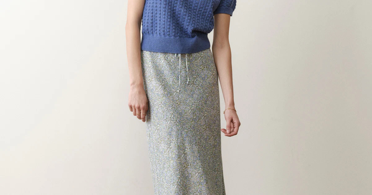 Avery Hemp Midi Skirt | Marine Layer