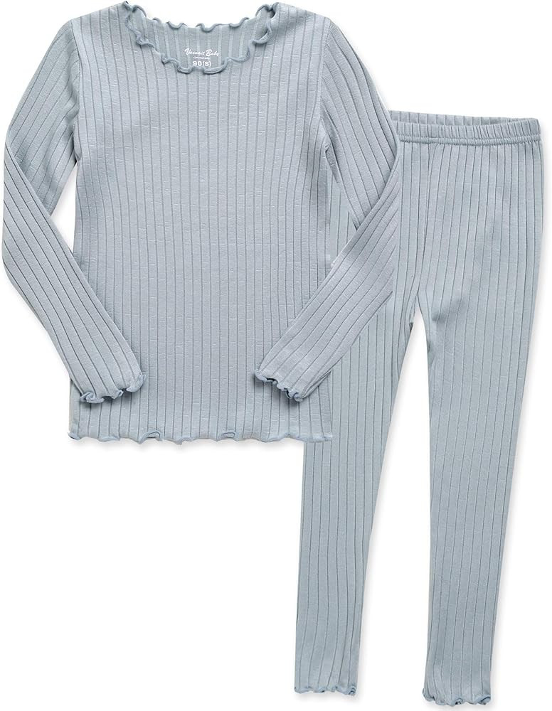 VAENAIT BABY 6M-12Y Kids Unisex Girls & Boys Soft Comfy Modal Tencel Shirring Sleepwear Pajamas 2... | Amazon (US)