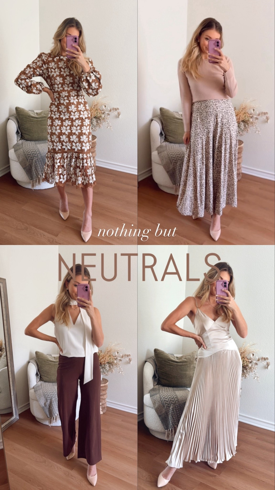 Nothing but neutral outfits 🙌🏼 work wear, wedding guest dress, weekend attire 

#LTKSeasonal #LTKFindsUnder50 #LTKSaleAlert
