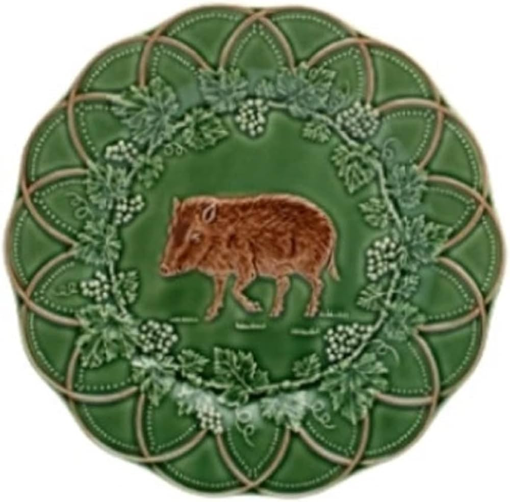 Bordallo Pinheiro Woods Salad / Dessert Plate, Boar, Set of 4 | Amazon (US)