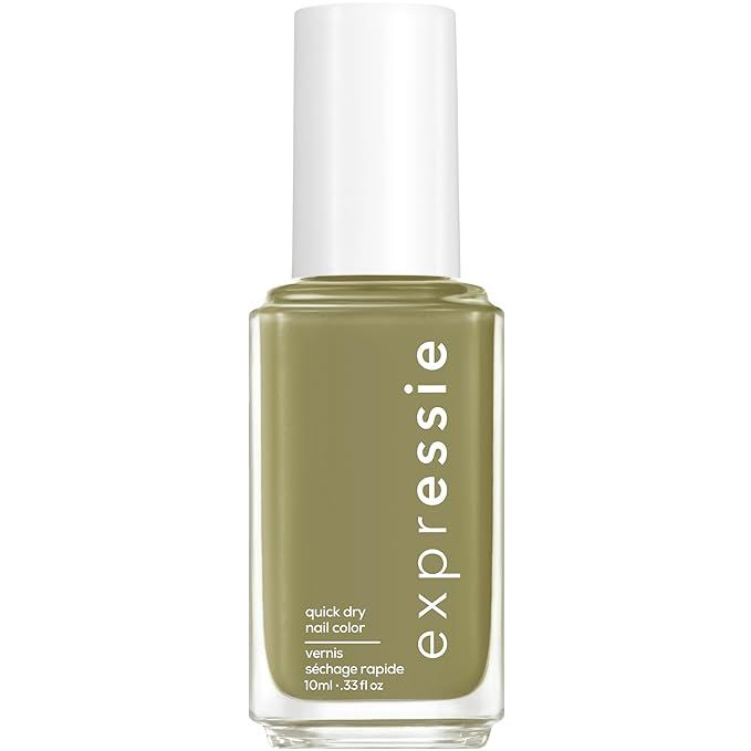 Essie expressie, Quick-Dry Nail Polish, 8-Free Vegan, Olive Green, Precious Cargo-go, 0.33 fl oz | Amazon (US)