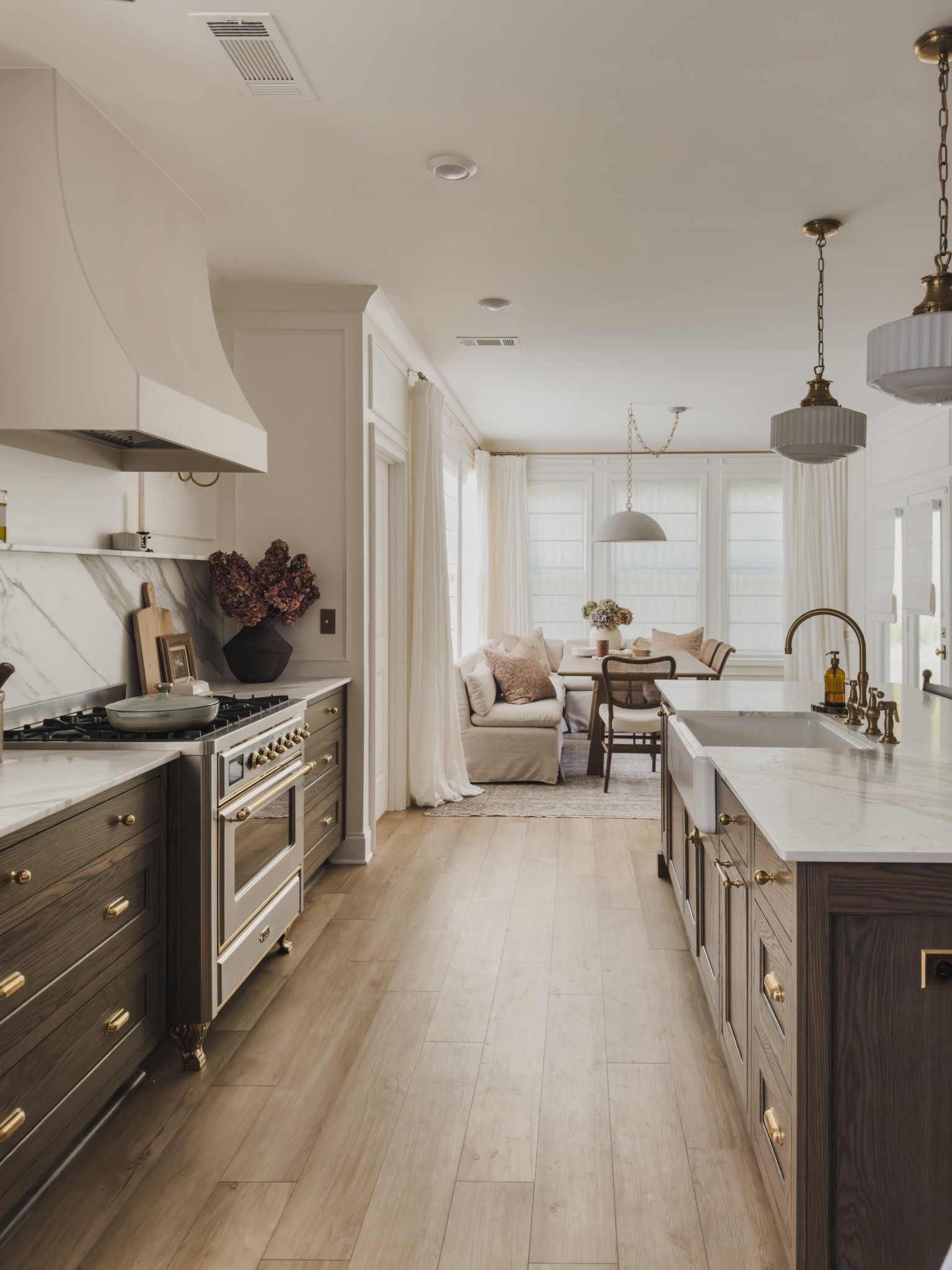 Redesigning our breakfast nook has easily been one of the best decisions I’ve made. The casual, cozy set up of this space created a space where the entire family can gather. 

Between a cozy banquette, elevated pendant lighting, and my new rug that has truly grounded this space - it’s giving all the lived in, collected vibes that I’ve been leaning towards.

Home finds, dining room refresh, neutral home inspo, banquette details, cozy breakfast nook, neutral kitchen inspo, collected style, Nancy Meyer’s vibes, lighting details, throw pillow, neutral wood tones, oversized dining table, unlacquered brass, dining chair, faux florals, Arhaus, Visual Comforts, McGee and Co, Amazon Prime, Crate and Barrel, Two Pages, roman shades, linen curtain, Pottery Barn, Wayfair, Four Hands, Amber Lewis, Rejuvenation, Loloi, vintage inspired area rug, shop the look!

#LTKSeasonal #LTKStyleTip #LTKHome