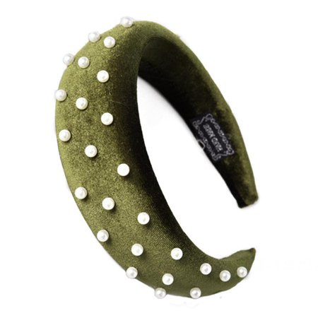 Headbands for Women Pearl Headbands - 1PCS Twisted Faux Pearl Velvet Headband Elegant Bling Hair Cli | Walmart (US)