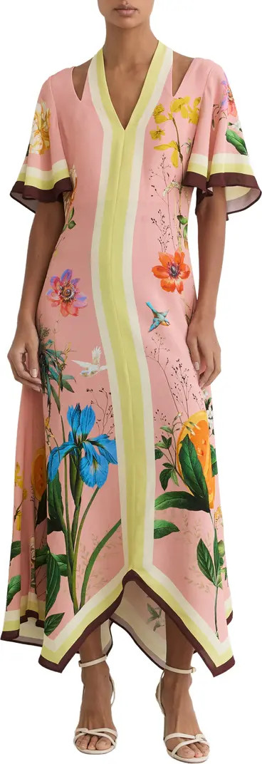 Flossy Floral Print Midi Dress | Nordstrom