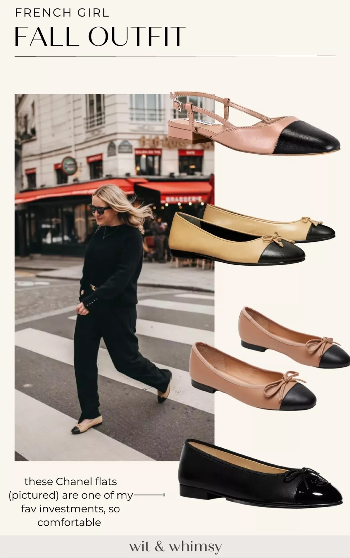 16 Chanel Ballet Flats Outfit Ideas - wit & whimsy
