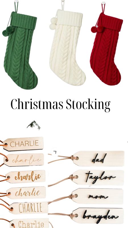 Christmas stockings, family Christmas stocking, holiday stockings, name tags for stockings. Target holiday decor, name tags, name tag for stockings, customized stockings 

#LTKSeasonal #LTKHoliday #LTKhome