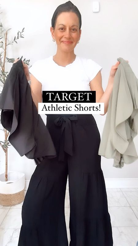 The cutest athletic shorts from Target! Love the pleated sides on these.  Run true to size - I’m wearing a small in both.

#LTKfitness #LTKfindsunder50 #LTKover40