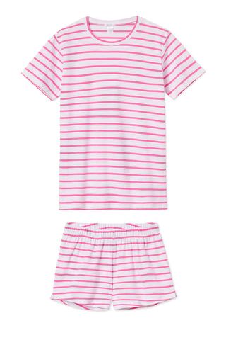 Pima Weekend Shorts Set in Rosa | LAKE Pajamas