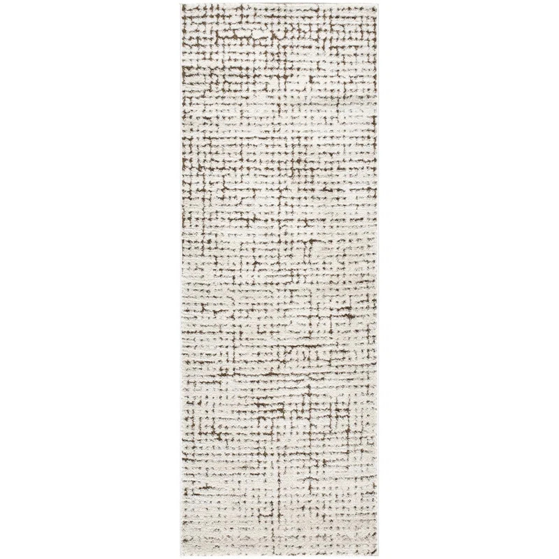 Our PNW Home x Livabliss Boho Scandi High Pile Ivory Brown Area Rug | Wayfair North America