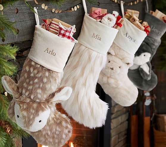 Faux Fur Stocking Collection | Pottery Barn Kids