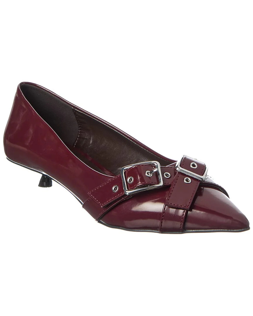 Free People So 90's Kitten Heel Leather Pump | Shop Simon